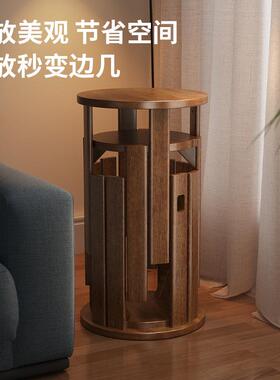 实木圆凳功能组合板凳可叠放厅茶多几成人餐凳耐用叠客叠0.121乐