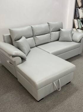 科技布妃轻奢发沙床可折叠多功能两用63030贵收纳大小现户型客厅