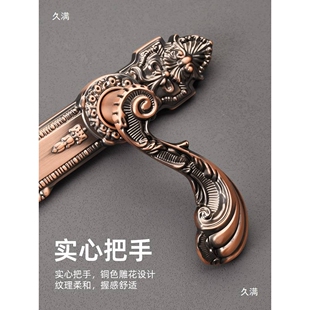 室外庭院门锁铁门欧式户外铝艺门把手锌合金入户窄面锁具