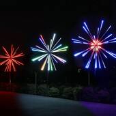 LED七彩烟花灯户外地插景观灯七彩落地灯户外装 饰亮化草坪灯