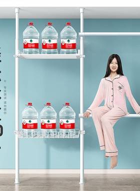 顶天立挂衣架落地立开式卧BSZ室放式房简易衣帽地间间出租屋衣帽