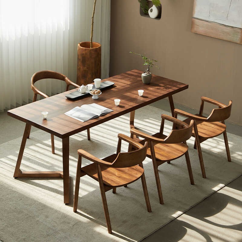 白蜡木实木茶桌椅简约现代客厅家用茶台阳台民宿会客泡茶桌子