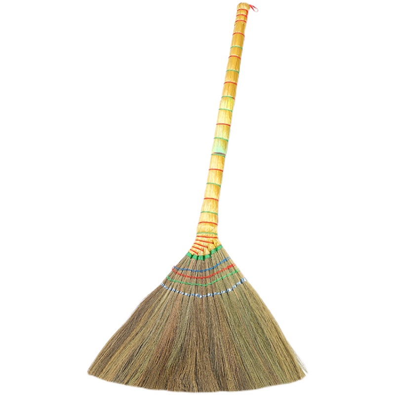 老式软毛室内植物草芒草扫把扫帚笤帚条数扫地木地板瓷砖不沾头发