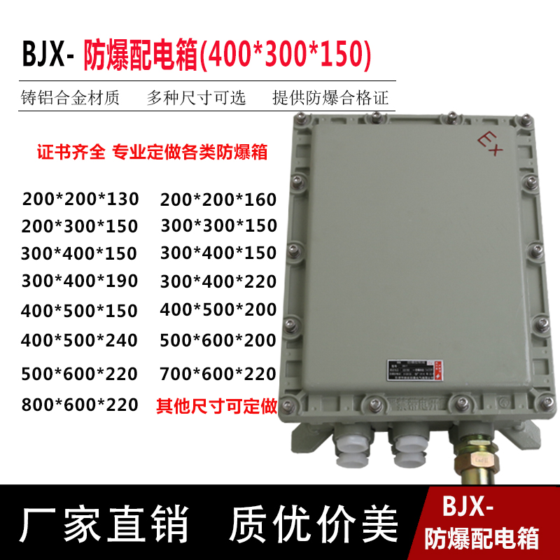 防爆配电箱300X400防爆称重仪表箱 32A防爆控制箱 定做防爆配电箱