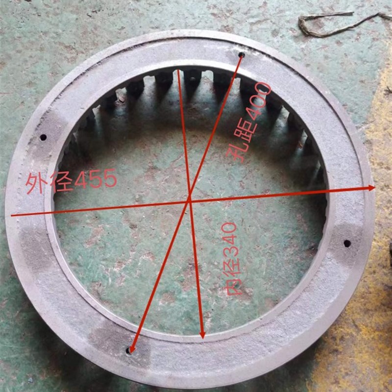 45A型齿爪式粉碎机齿盘生铁铸造耐磨
