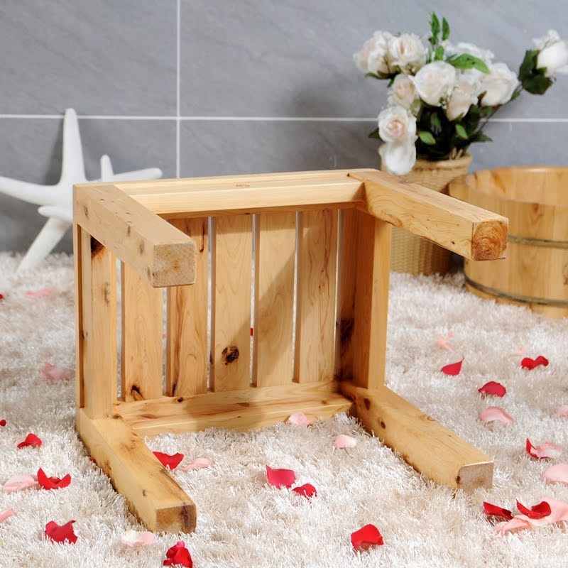 嘉熙木桶/浴足凳/纯香柏木/浴室洗澡/洗浴凳 老年人洗坐浴 泡脚凳