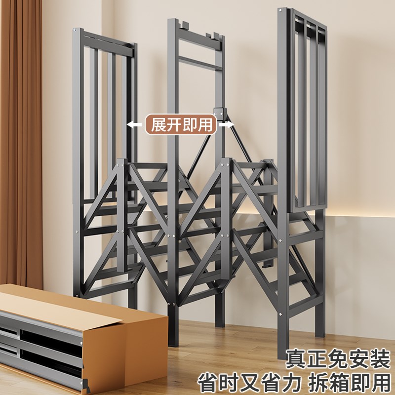 免安装折叠衣柜出租房卧室家用简易布衣柜加厚加粗全钢架结实耐用