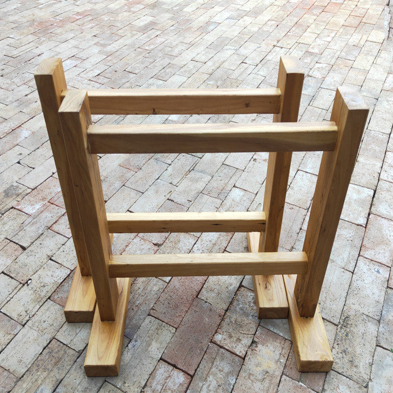 桌架子支架实木岩板大理石茶几腿支撑腿吧台脚简约老榆木桌腿桌脚