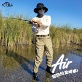 溪流钓半身连体防水钓鱼服下水裤 齐腰涉水裤 备赶海水裤 路亚装 腰裤