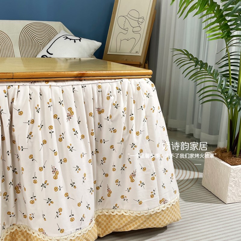 面加厚烤火罩脱胆茶几桌布被罩电取暖桌罩新款正长方形烤火被罩