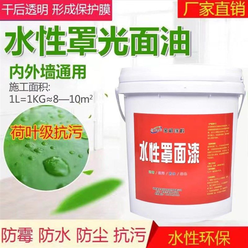 金祥艺术涂料防尘防水罩光漆微水泥材料墙面哑光亮光水性通用面漆