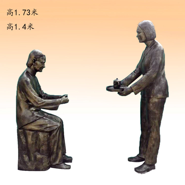 玻璃钢仿铜雕塑人物二十四孝大型仿铜校园文化古现代雕塑摆件立体