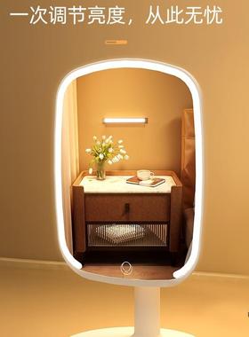 202办5新款led镜子化妆台镜带灯桌面式家用学美生宿舍公室妆DDW补