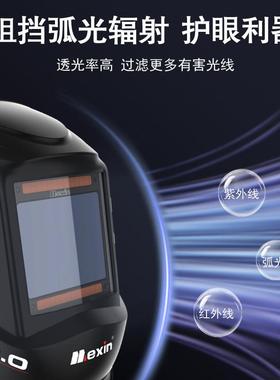 MEII护NOM-800H电焊防X焊工面罩自动光头戴变式氩LYG-OM-8弧焊焊