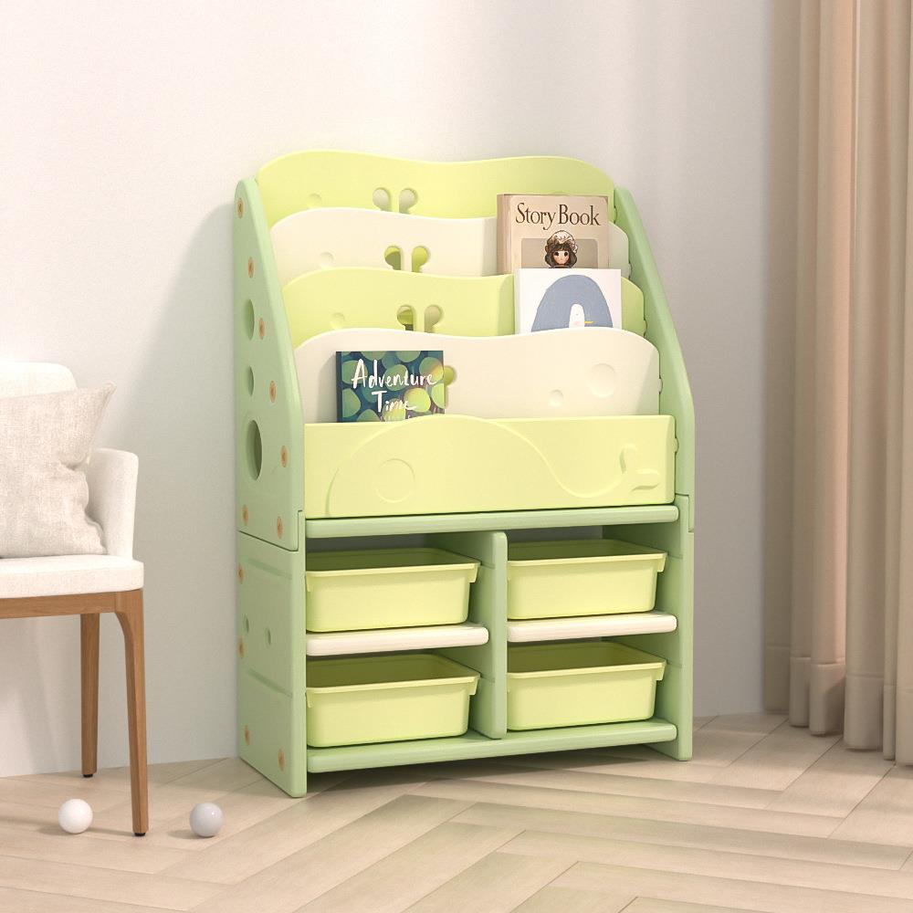 儿童玩具AMA收架宝分类纳理储物置物整柜书架绘本宝架立式靠墙