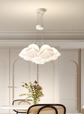 玫瑰灯吊灯温馨式奶MX-04151油风客厅轻奢浪漫创灯意艺术卧室卧法