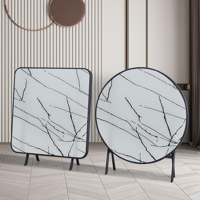 折矮桌家用吃饭桌地桌摆摊户子外排档方桌FS736791简易出租叠房圆