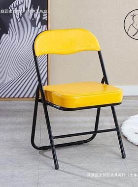 折叠椅子成人矮椅简约现背代家用靠椅座/学8/2生宿4FXB舍学习椅