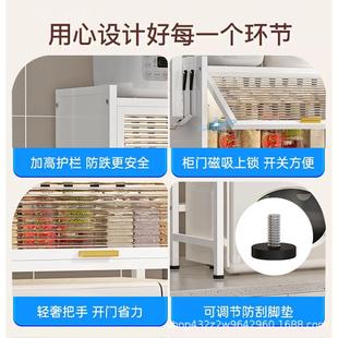 带微柜门厨房波炉烤置物架纳台面多功能放调料CHYC碗碟架子防尘箱