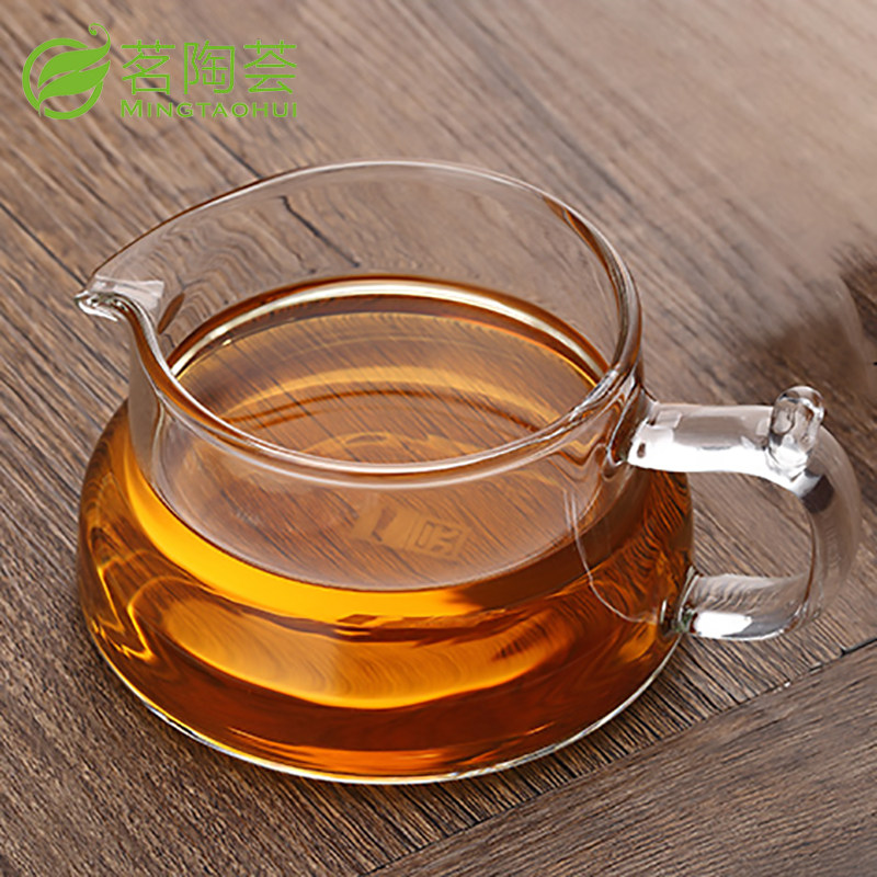 公道杯分茶器玻璃耐热杯子复古风茶台主人杯泡茶小清新普洱茶海