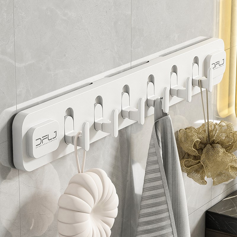 优勤吸盘挂钩毛巾挂衣钩卫生间壁挂浴室排钩免打孔强力承重挂架子