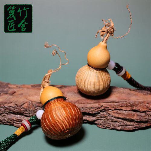 天然手捻文玩葫芦精品小把件带龙头文玩挂件特色手工艺品车内挂饰