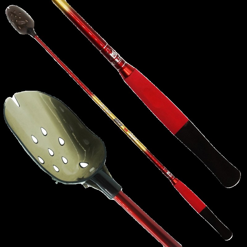 巨青上岸打窝勺抛饵勺远投精准碳素竿杆超轻硬打窝器定点浮水渔具