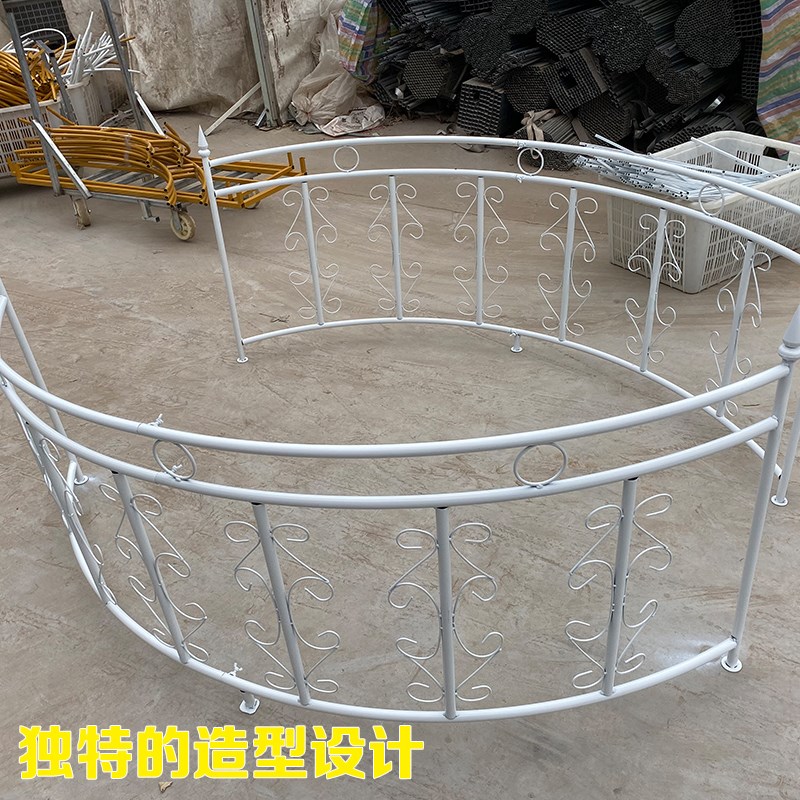 新款婚庆道具铁艺栅栏花园围栏道具创意欧式婚礼舞台围栏拱形装饰
