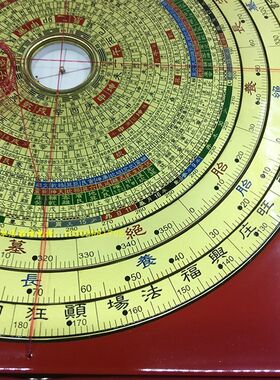 原装日星堂8寸6特色综合24层指南针罗盘四层旋转罗经盘三合特色