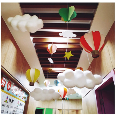 泡沫立体仿真云朵美陈道具装饰店铺橱窗商城中庭4S店展厅云彩吊饰