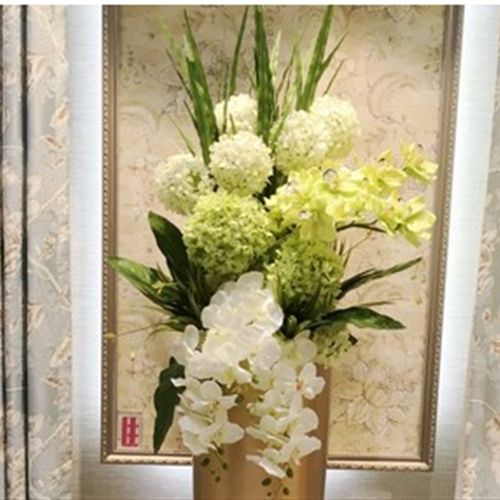 创意欧式仿真单花艺客厅落地酒店绢花假花大花卉花束摆件装饰