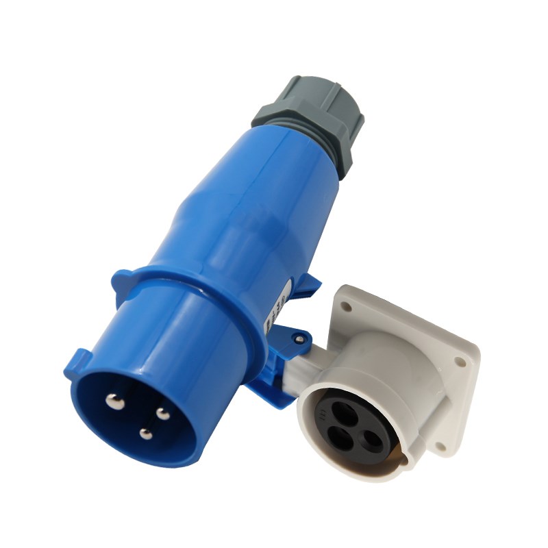 威浦WEIPU工业插头插座TYP281明暗装3芯32对接IP/7防水连接器