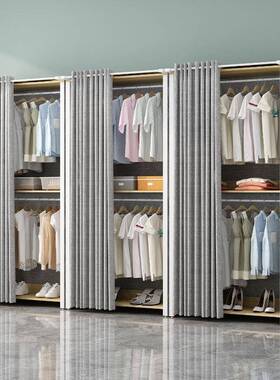 小ISA型铁艺组柜合易衣户柜家简用卧室衣出租房用