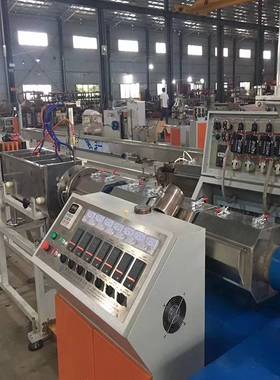 PVDF塑料棒材挤出设备 PDFE圆棒挤出机直径200mm塑料圆棒挤出机