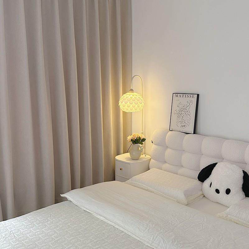 11奶油风花落地灯客厅沙发几卧边室床头柜一体现代意简约创朵氛围