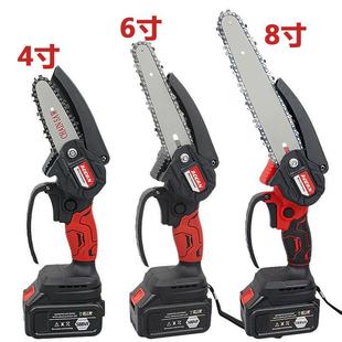 无锂锯电锯充电手提式 单274手电刷链锯伐木无线型砍树修枝锯小大