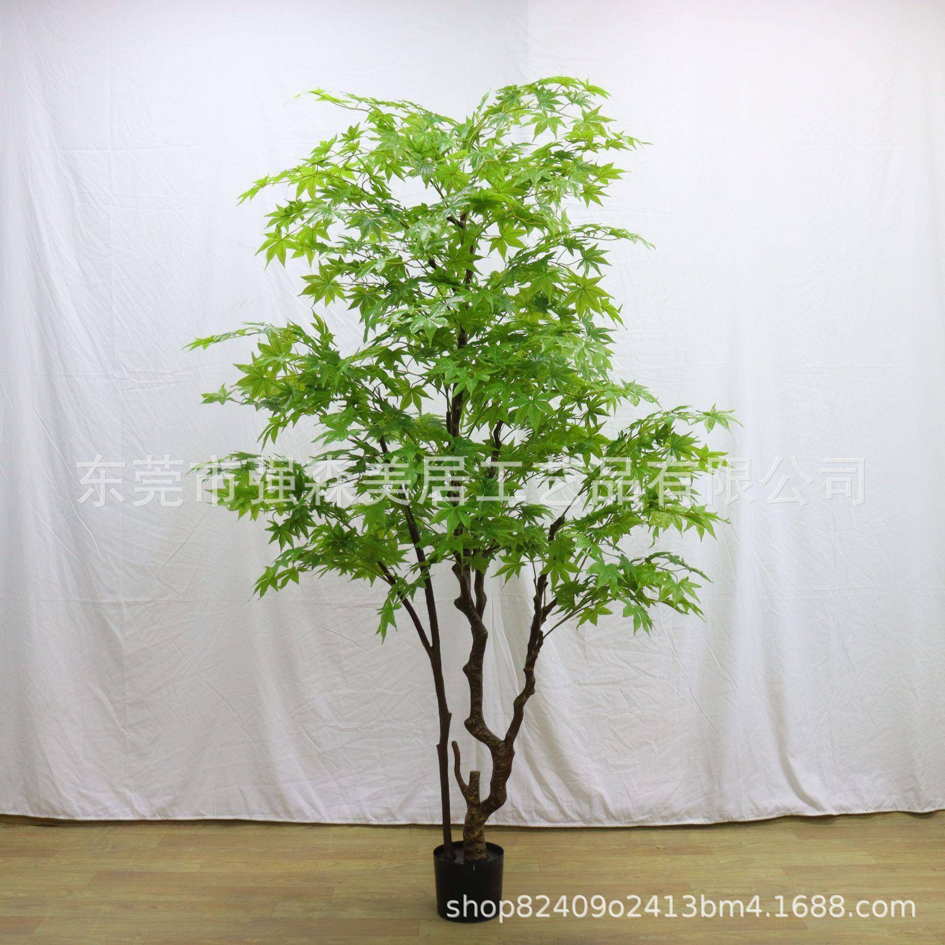 仿真树大型绿绿枫树饰室内外庭院造景植物71149装植枫摆放绿枫假