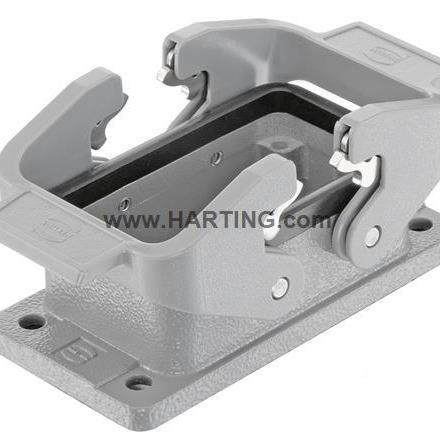 HARTIG浩亭工业连器接093扣001013EAG0N1IP67双开孔安装底座