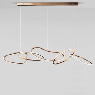 后现代简约厅灯台前台酒店样板别墅设餐计师房圆环轻奢创意吊771