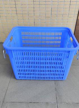 800*550*60mm加厚加大塑胶胶周箩转塑5料416筐塑料箩周转框铁耳塑