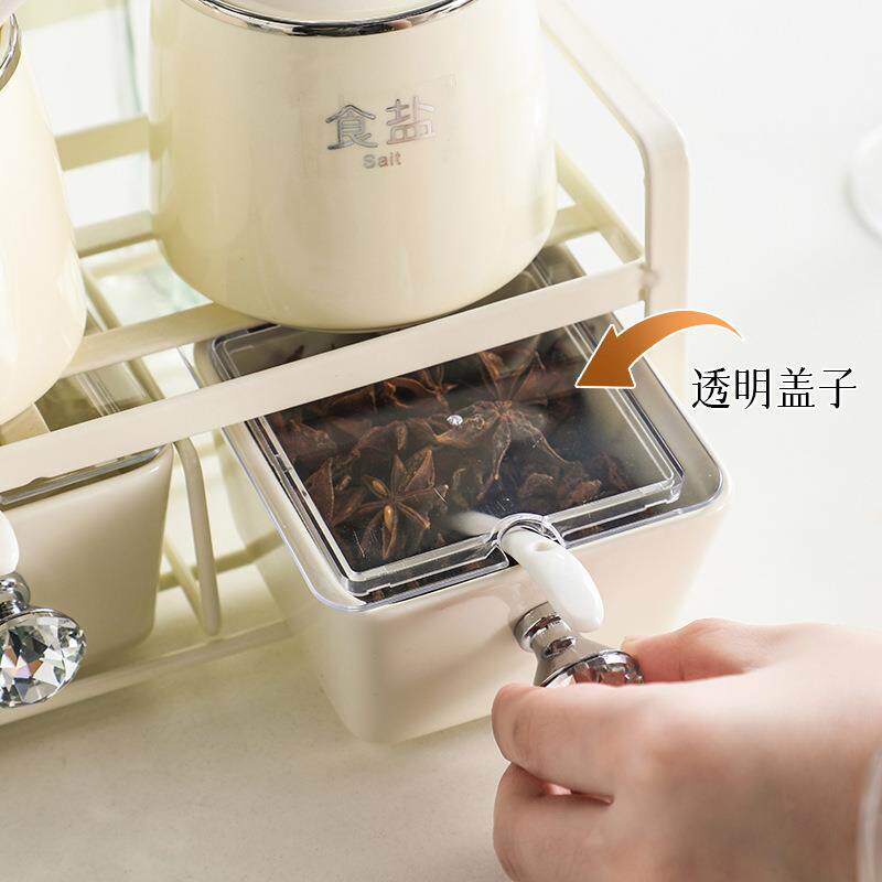 轻陶瓷调料盒套装瓶厨房38192调料油盐酱调醋料罐组合家用高档奢