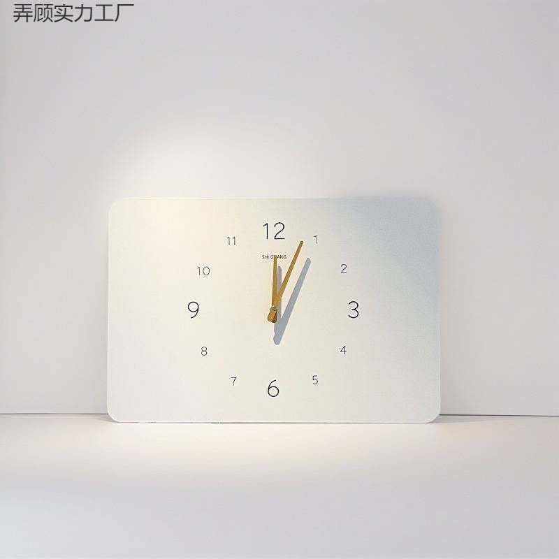 电表箱装饰画钟表简约竖款挂钟挂画电闸配电箱遮挡时钟打孔遮丑