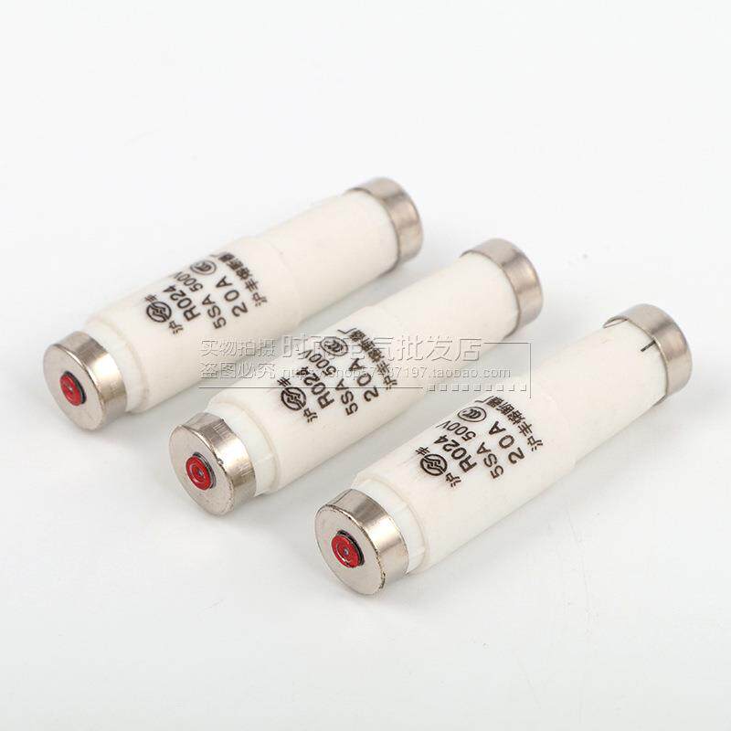 熔断器R02424式A6A10A1R0246AA20A500V5SA熔芯丰螺旋陶瓷保险沪丝