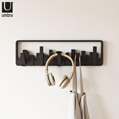 加m拿大ubra挂钩创装饰壁挂衣钩玄墙关隐意形进门挂衣架可免SQR打