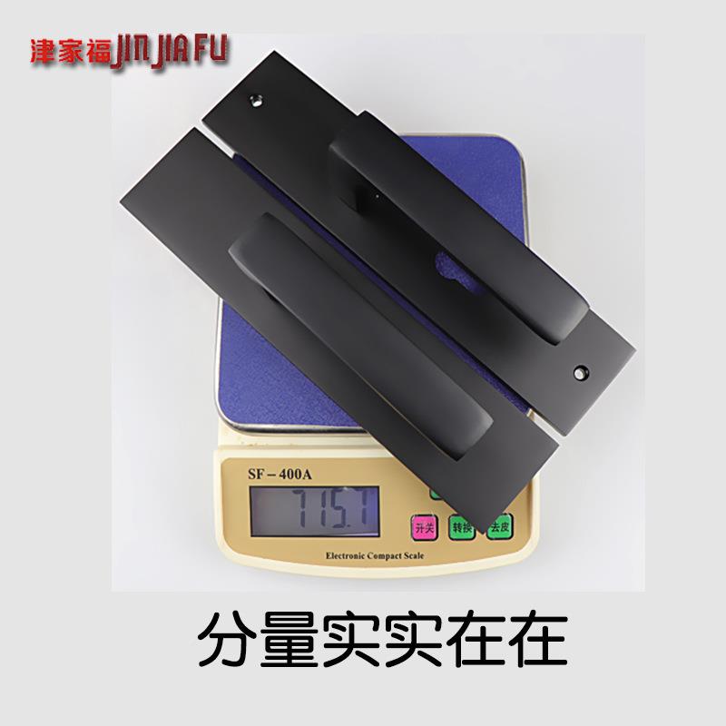 现门锁室内卧氧化铝室房门家用分静音体锁锁黑色木门锁门代把手锁