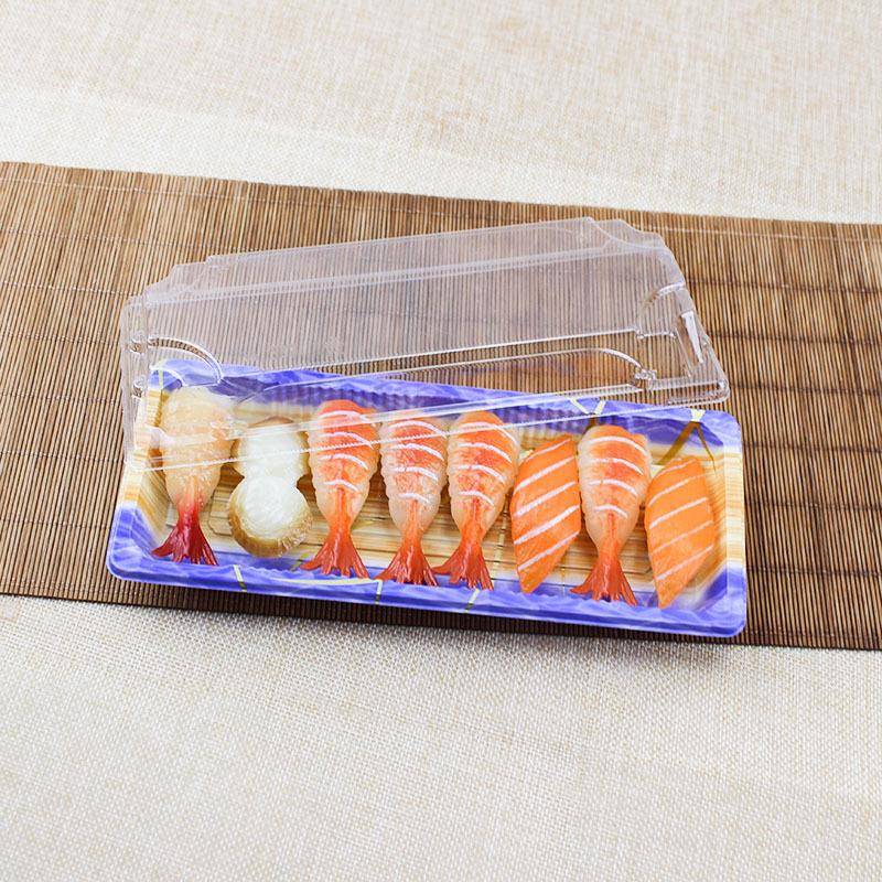 包2号寿司打包盒盖印花外2号寿司卖盒带塑料邮餐盒日式料理刺身盒