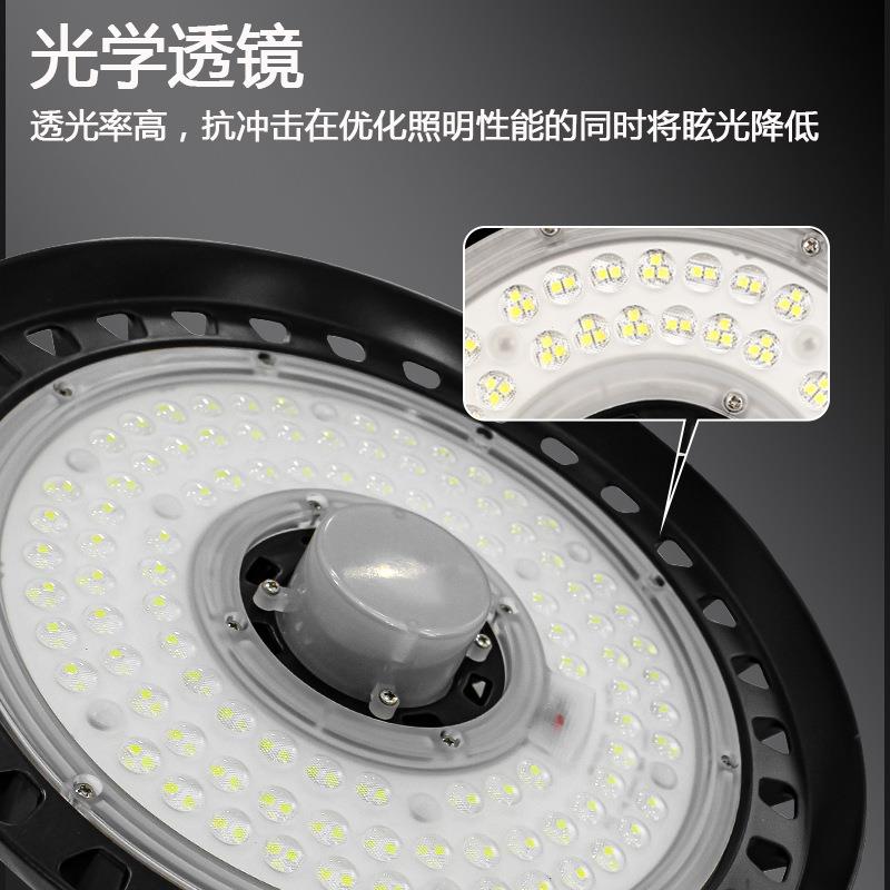 跨热销微波外感应ufo工矿灯车红间境厂房led飞碟棚灯人OWR体调光