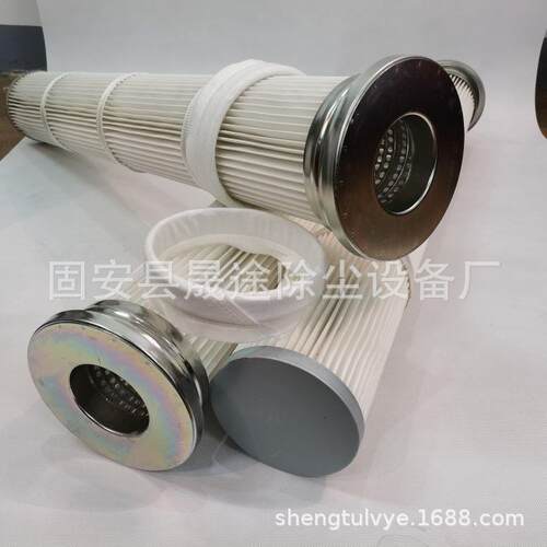 滤三耳快装TFE覆滤齐全膜筒P焊接烟尘PTFE附膜滤筒芯