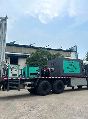 载200式水井车钻机1000米深钻井备大型水气两用车孔设载钻井机