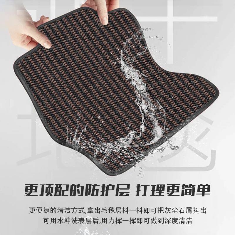 2-25款绒腾势2D9排专用脚垫加厚美791尼斯面地毯N9中后排前改装配